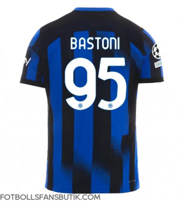 Inter Milan Alessandro Bastoni #95 Replika Hemmatröja 2023-24 Kortärmad